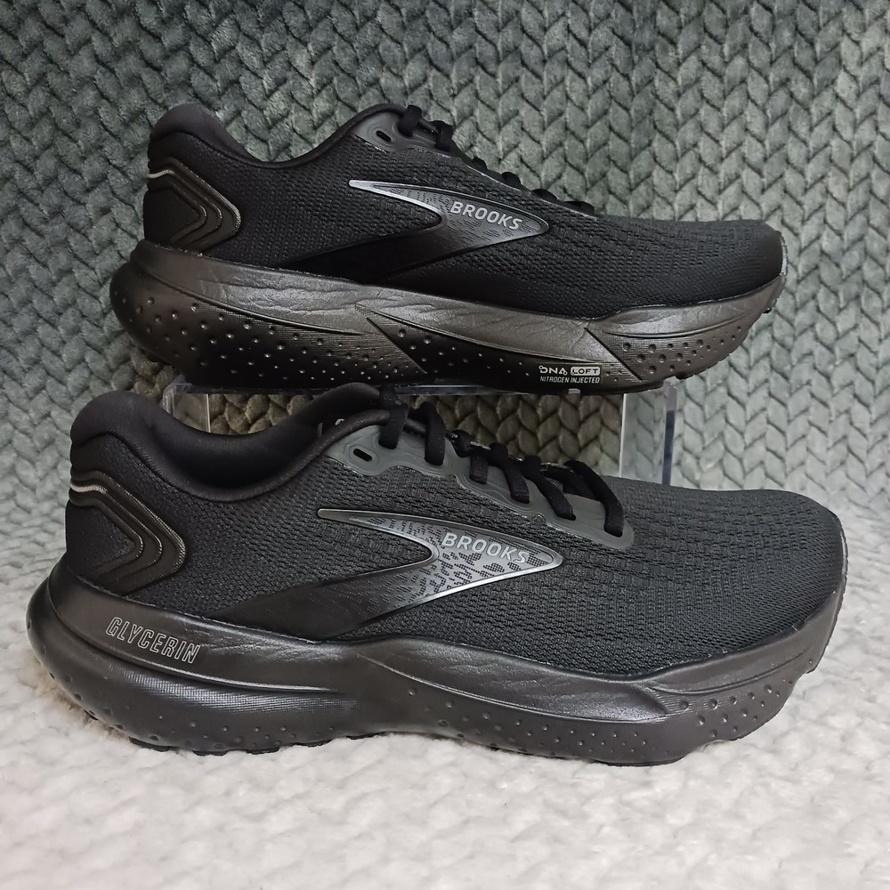 Brooks Glycerin 21 Black Ebony Men's Walking Running Sneakers Shoes Size 8